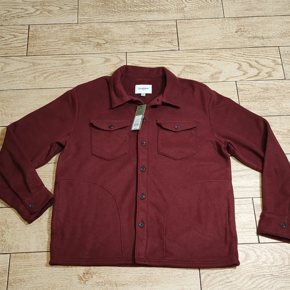 Goodfellow NWT Men's Burgundy Jacket Sz L - Picture 5 of 11